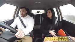 Fake Driving School Jasmine Jae fully naked sex in a car